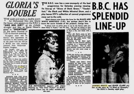 Gloria‘s Double; Evening Times; 28 Janvier 1961 