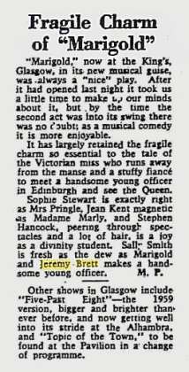 Fragile Charm of "Marigold"; The Glasgow Herald; 19 Mai 1959
