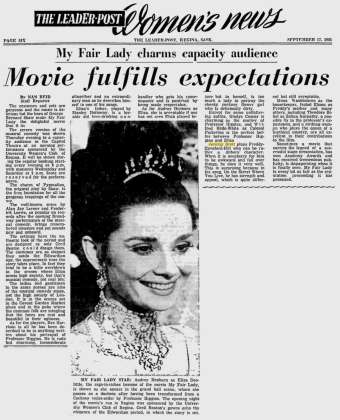 Movie Fulfills Expectations; The Leader-Post; 17 Septembre 1965