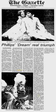 Phillips‘ Dream Real Triumph ; The Montreal Gazette; 20 Août 1976