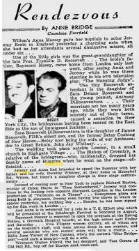 Rendezvous; Sunday Herald; 25 Mai 1958